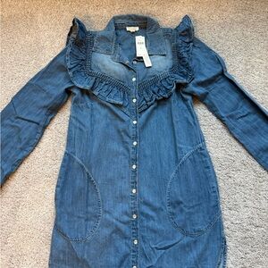 Pilcro Denim Button-Up Shirt